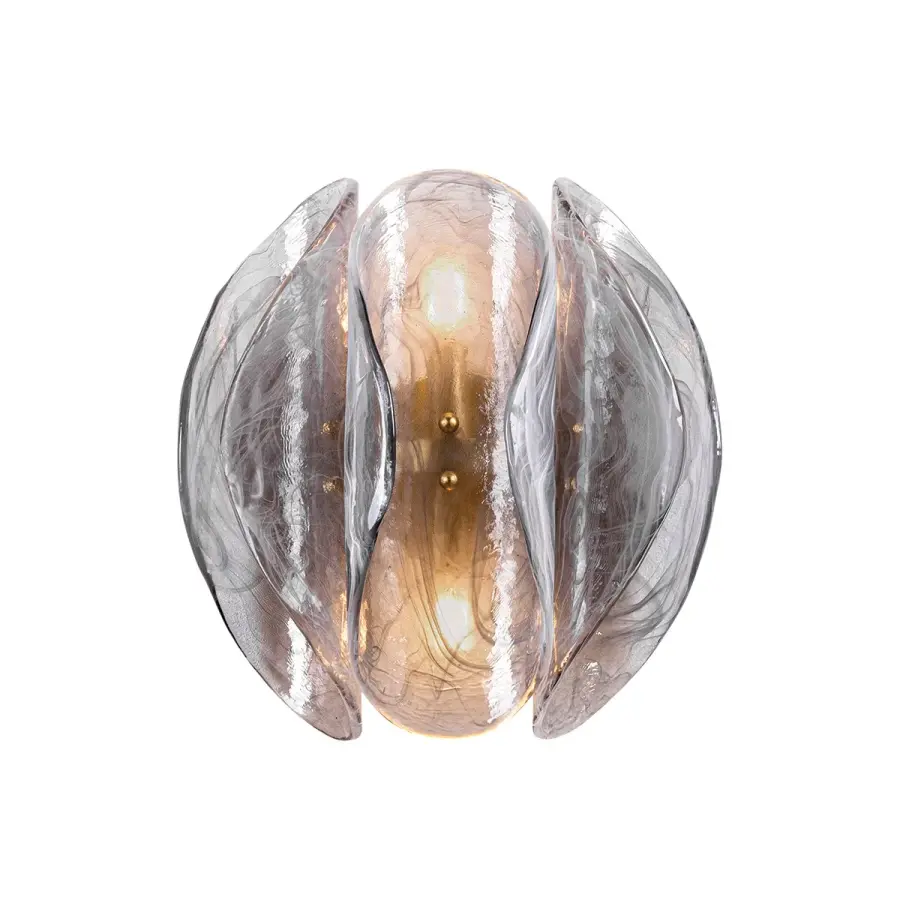 Anatase Two Light Wall Sconce in Vintage Gold Leaf