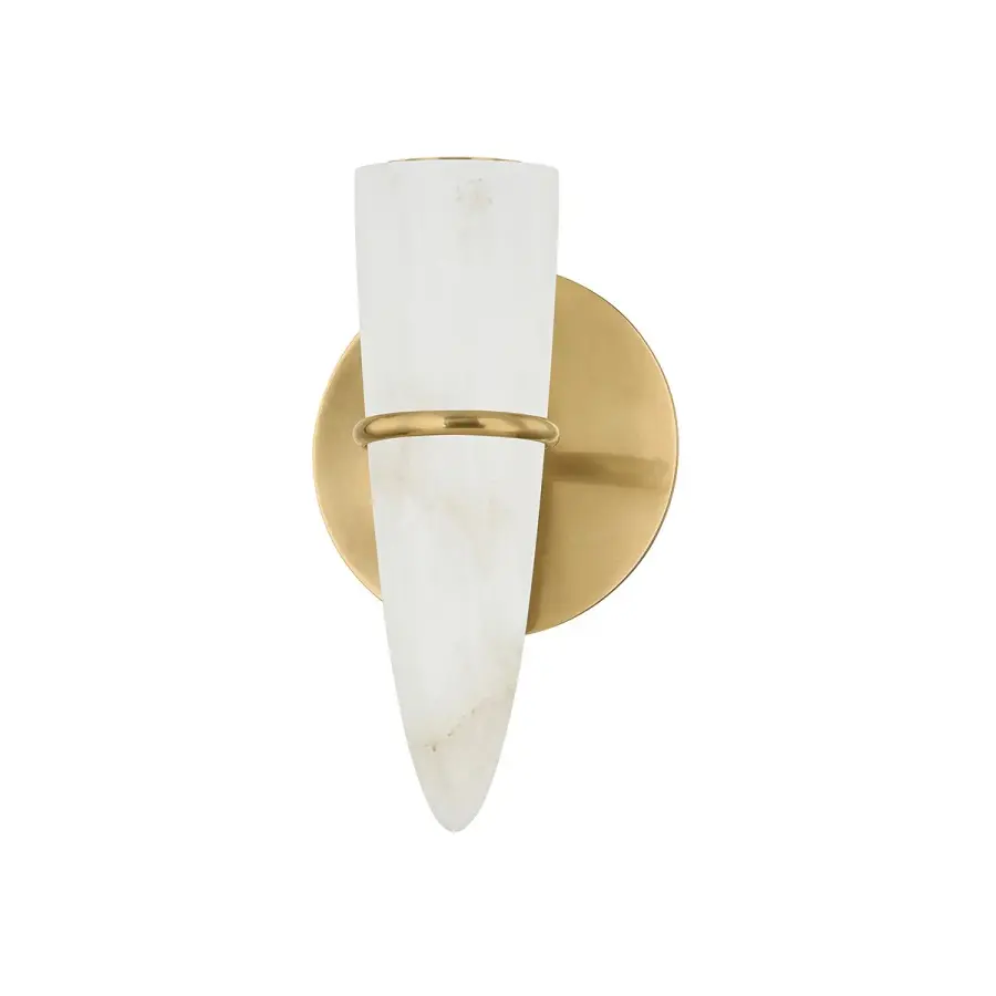 Lombardy LED Wall Sconce in Vintage Brass