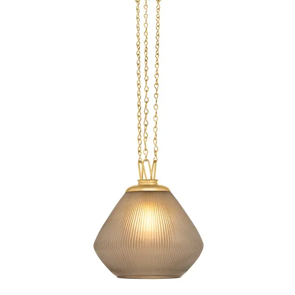 Saint Tropez One Light Pendant in Vintage Brass