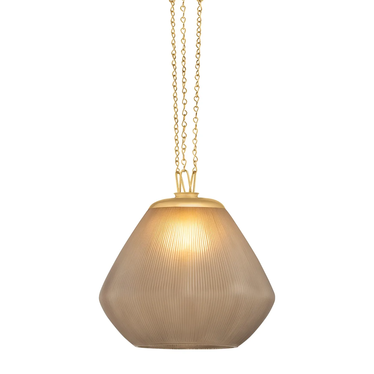 Saint Tropez One Light Pendant in Vintage Brass