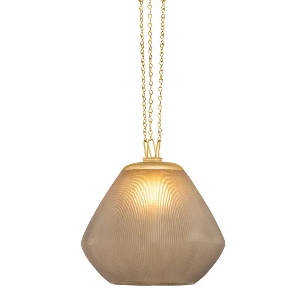 Saint Tropez One Light Pendant in Vintage Brass