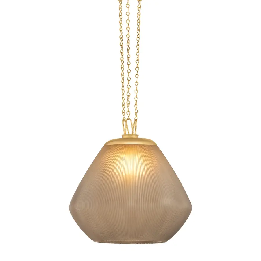 Saint Tropez One Light Pendant in Vintage Brass