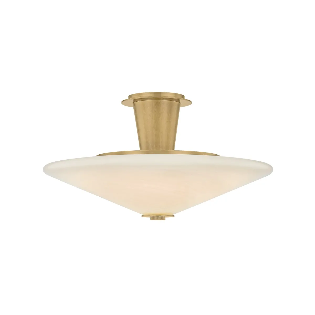 Cologne LED Flush Mount in Vintage Brass