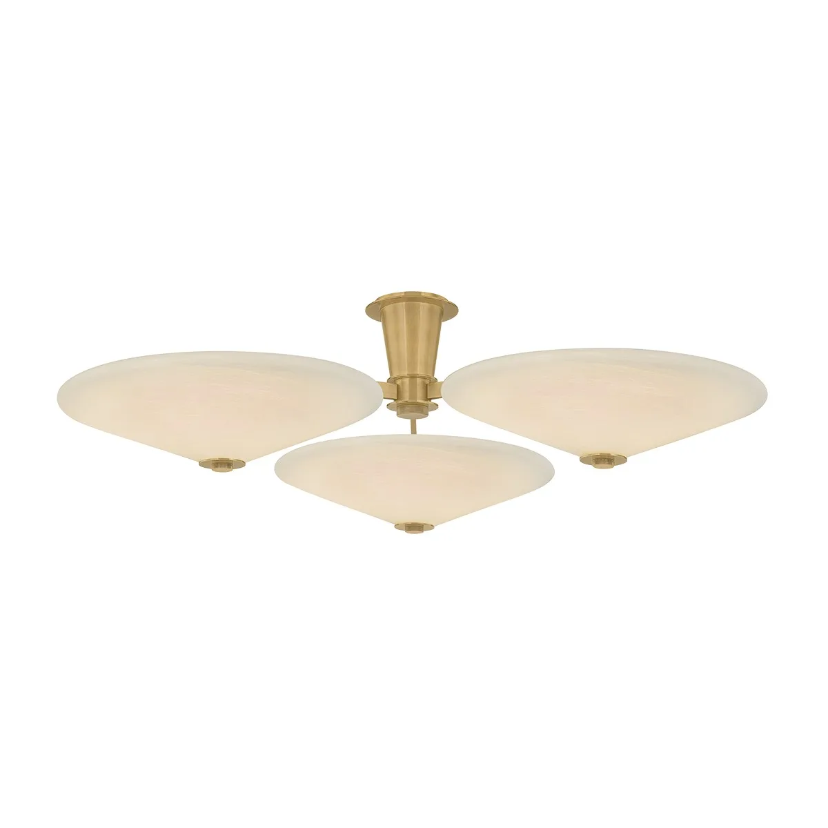 Cologne LED Flush Mount in Vintage Brass