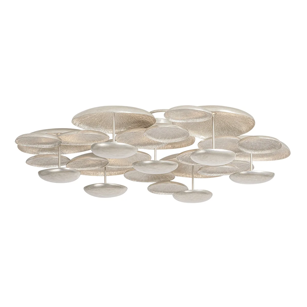 Fistral LED Semi Flush Mount in Textured Warm Silver Leaf
