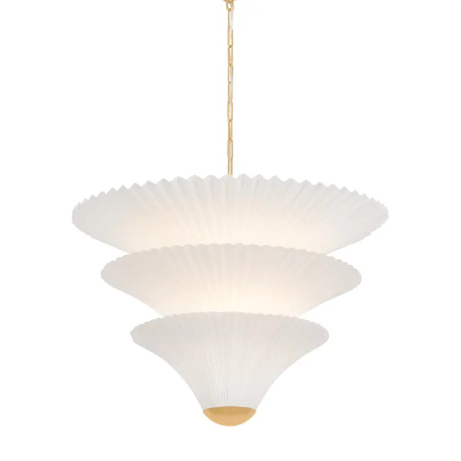 Belluno Two Light Chandelier in Vintage Gold Leaf