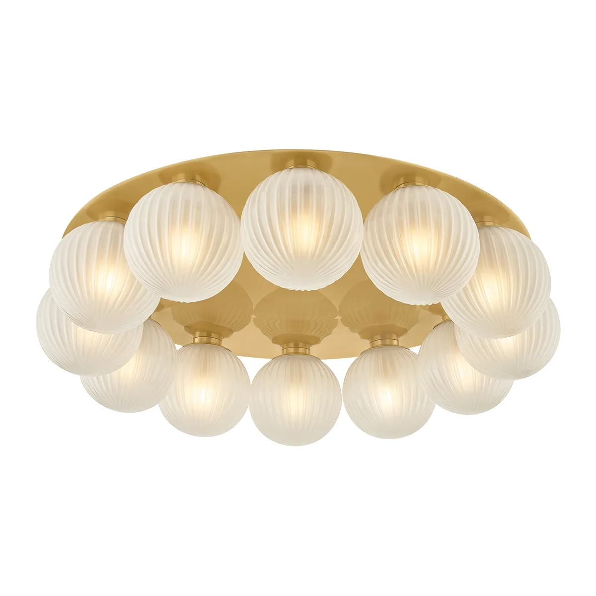 Vernazza 12-Light Flush Mount in Vintage Polished Brass