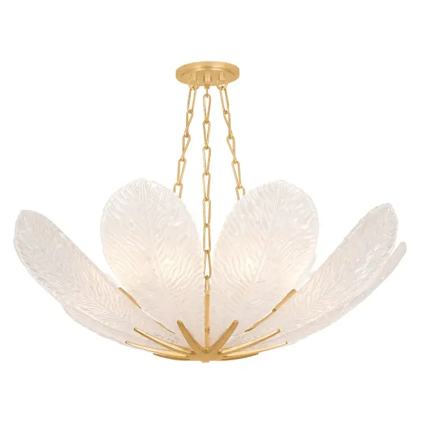 Galena 9-Light Chandelier in Vintage Gold Leaf