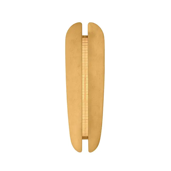 The Lille LED wall sconce combines modern artistry with functional lighting through its abstracted petal-like form. The Vintage Gold Leaf finish adds warmth while the integrated LED creates both direct and ambient illumination through its unique split-center design.
