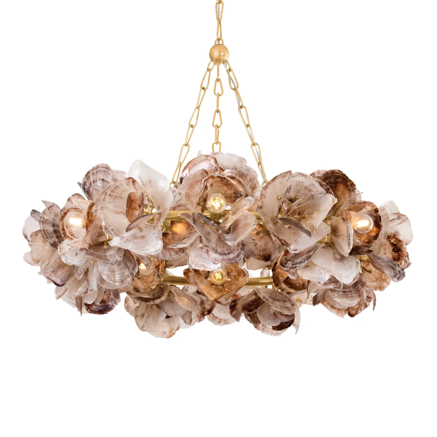 Galle 14-Light Chandelier in Vintage Gold Leaf