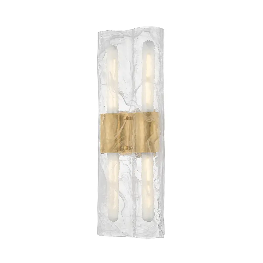 Bromo Four Light Wall Sconce in Vintage Brass