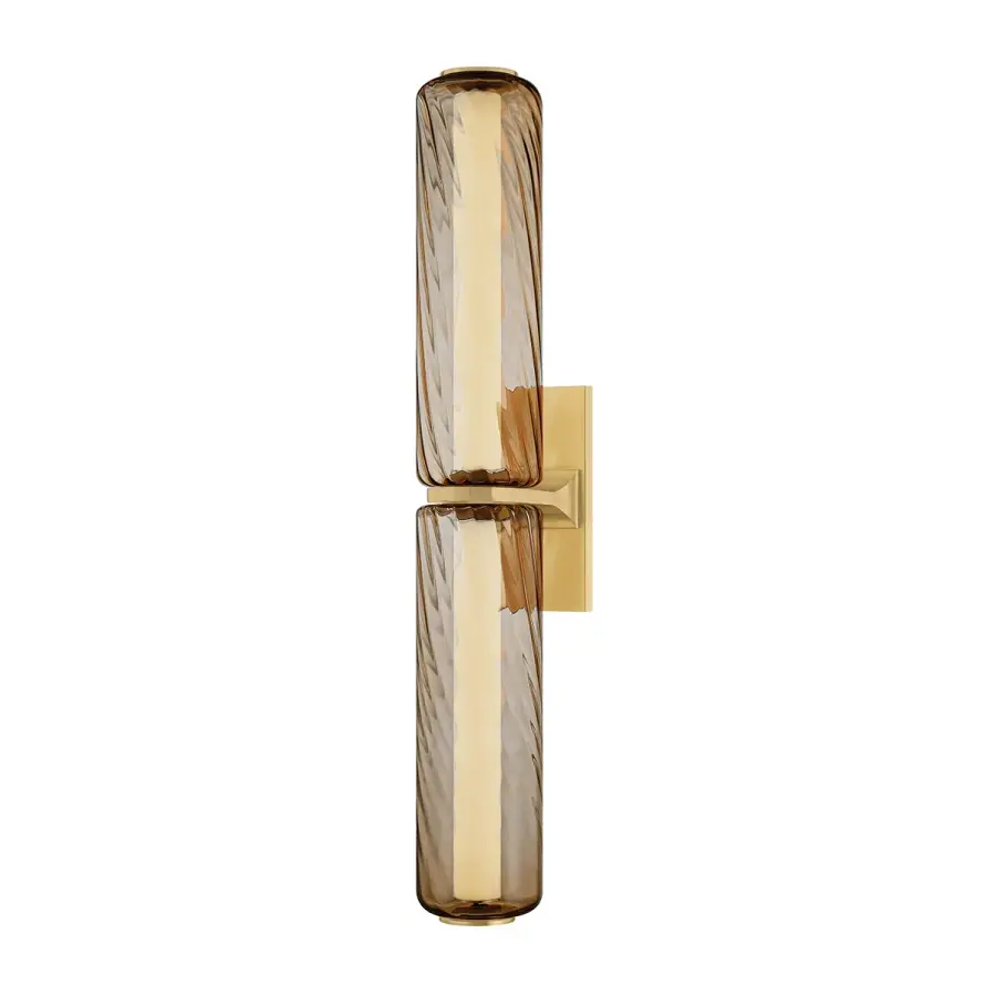 Tuscany LED Bath Sconce in Vintage Brass