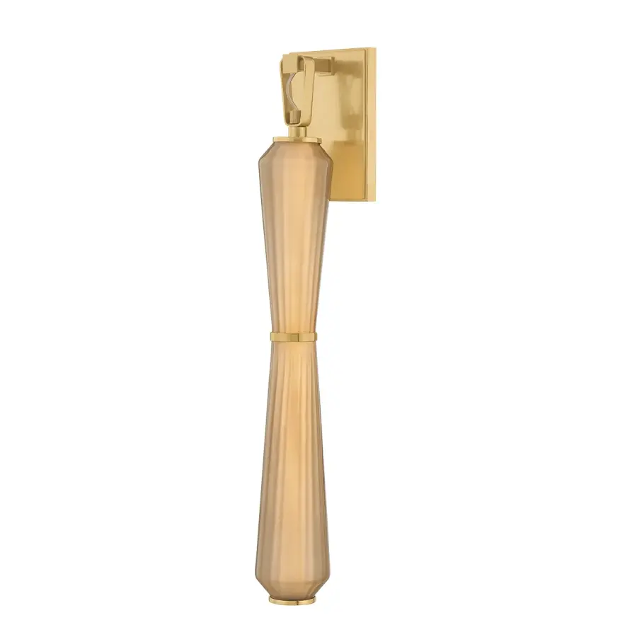 Zircon LED Bath Sconce in Vintage Brass
