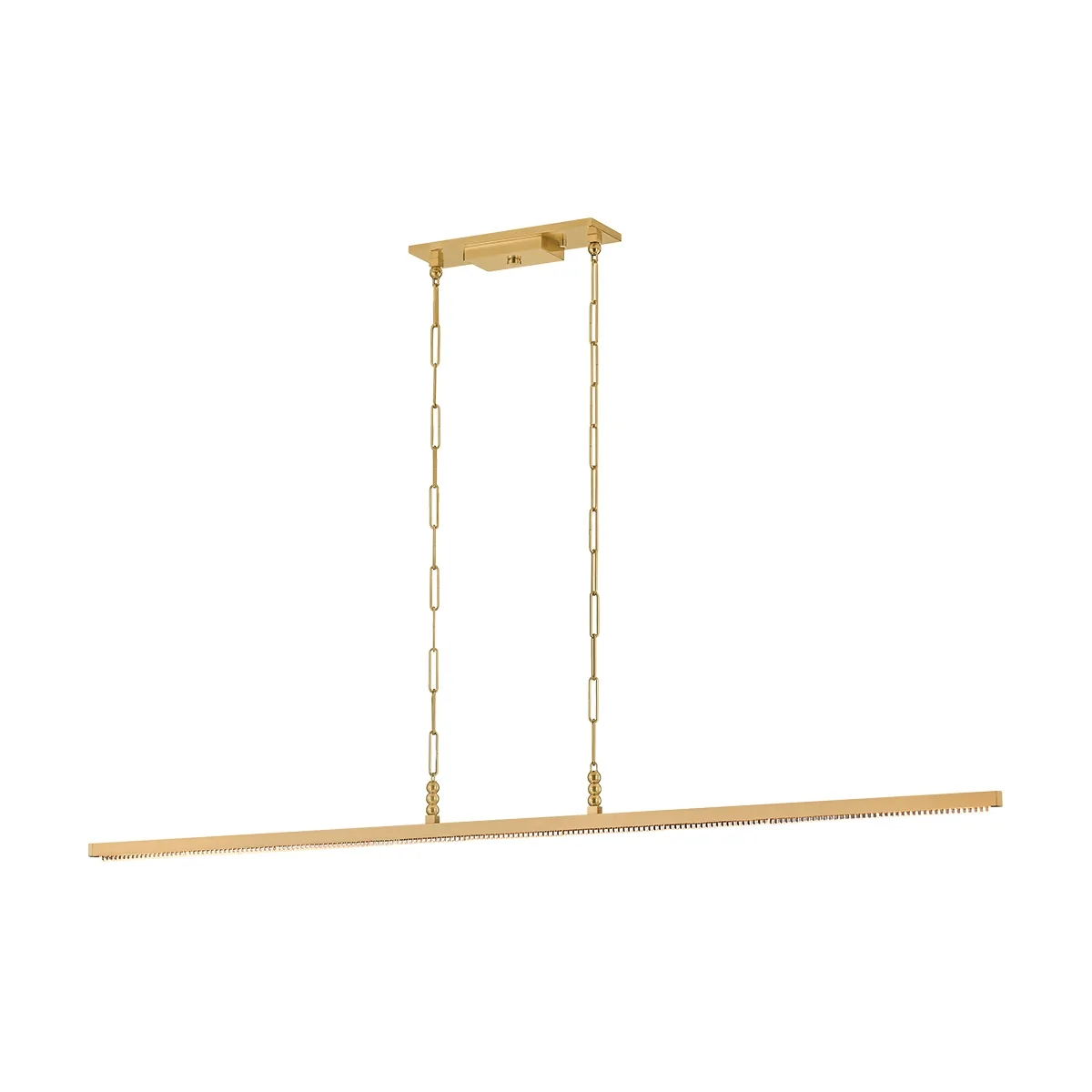 Cortina LED Linear Pendant in Vintage Brass