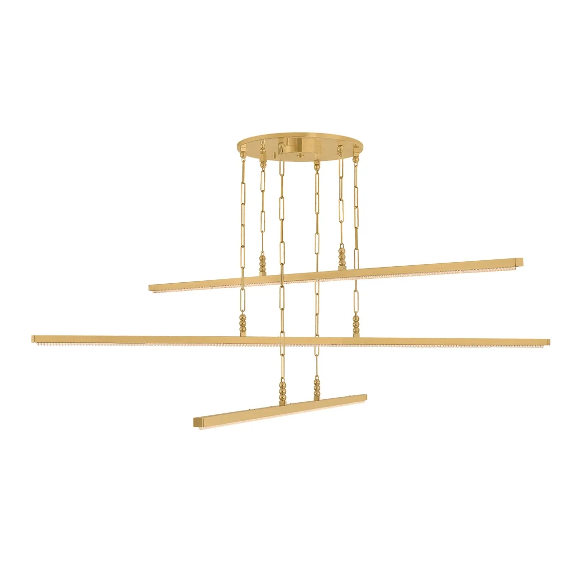 Cortina LED Chandelier in Vintage Brass