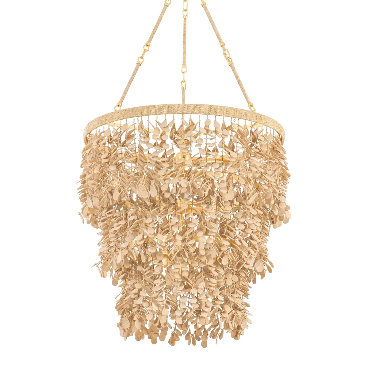 Naxos 12-Light Chandelier in Vintage Gold Leaf