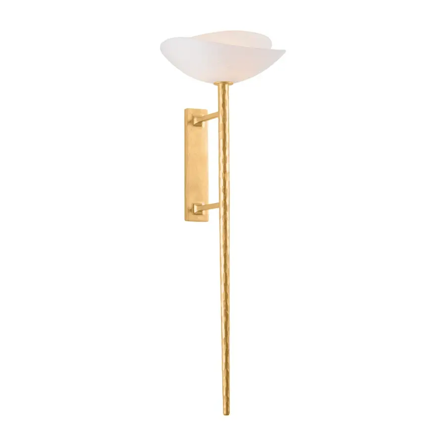 Coppa One Light Wall Sconce in Vintage Gold Leaf