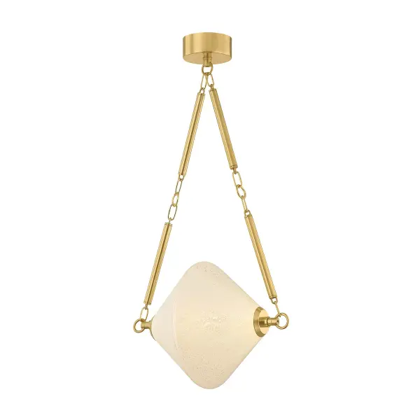Solara LED Pendant in Vintage Polished Brass
