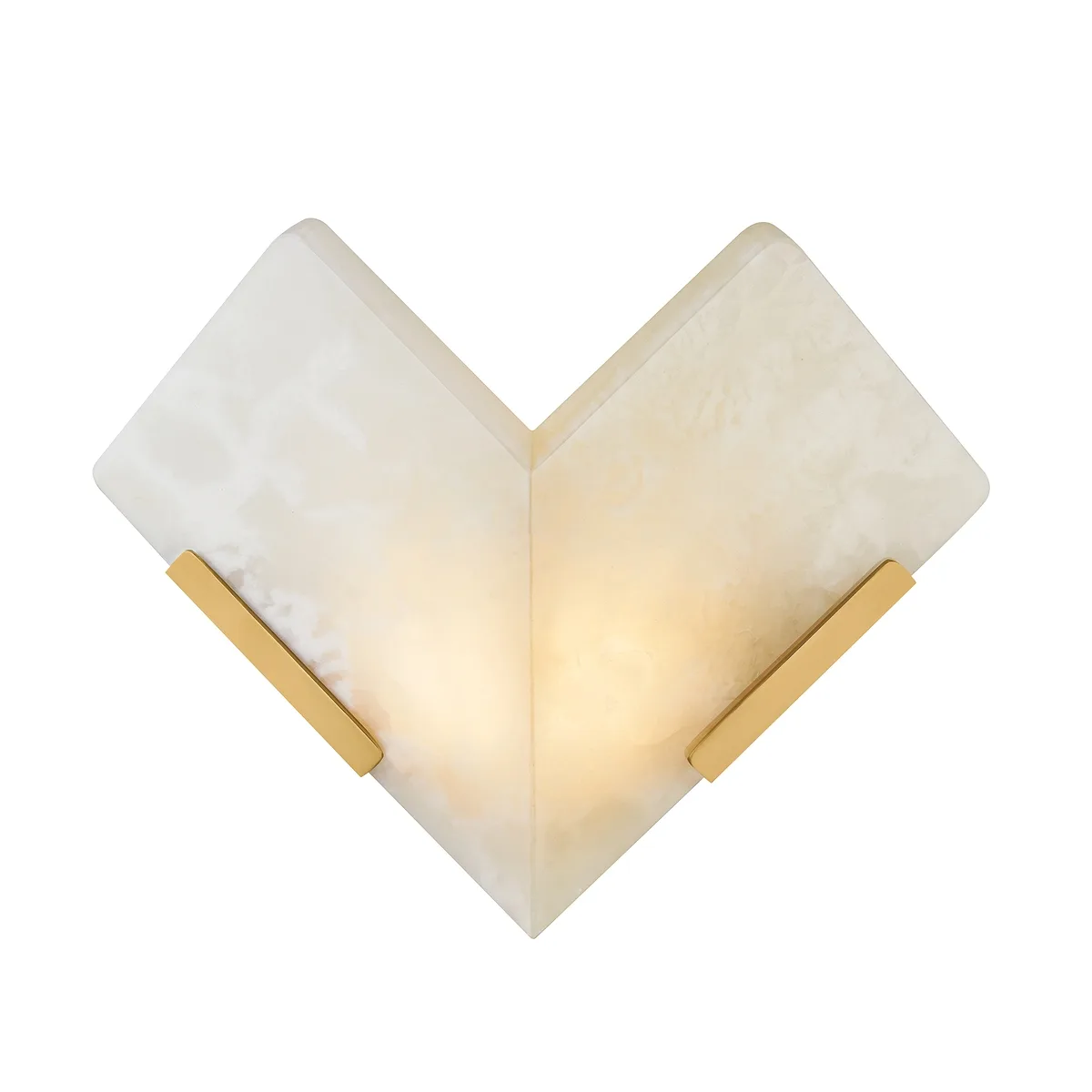 Geo LED Wall Sconce in Vintage Brass