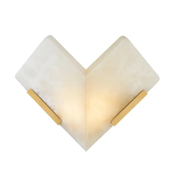 The Geo LED Wall Sconce transforms honey onyx into a luminous art piece with book-matched veining that creates stunning symmetry. Minimal Vintage Brass framing lets the natural stone take center stage while providing warm, architectural lighting.