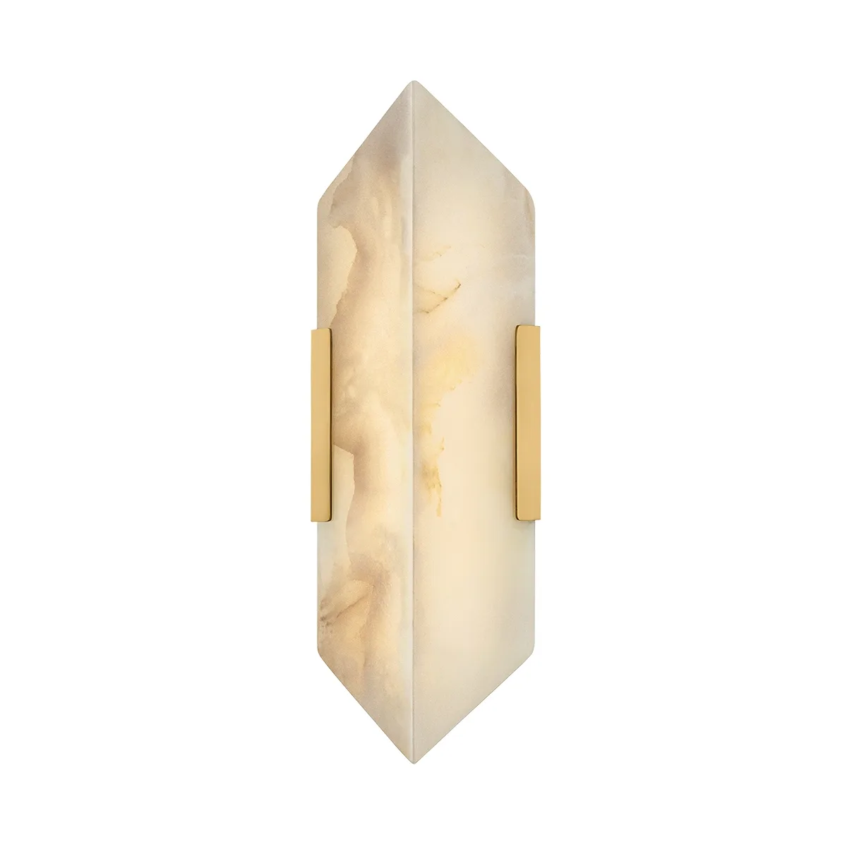 Geo LED Wall Sconce in Vintage Brass