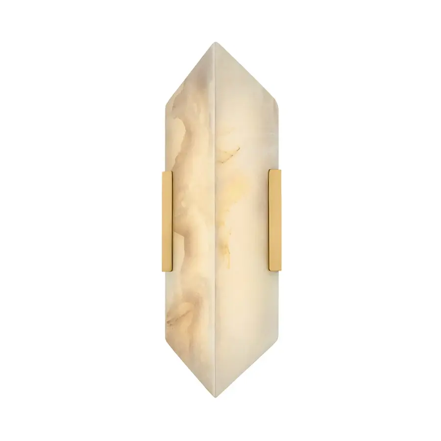 Geo LED Wall Sconce in Vintage Brass