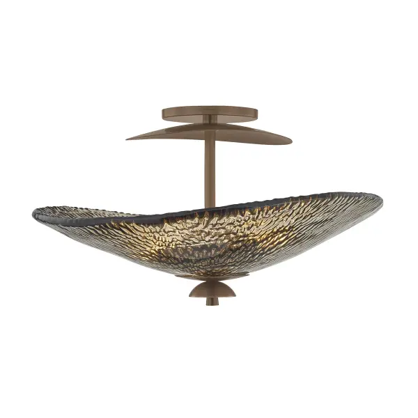 Alba delivers refined sophistication through its pearl-inspired design and hand-textured bronze glass. The Old World Brass finish adds warmth while the organic curves create visual interest without overwhelming. Perfect for spaces needing ambient lighting with artistic flair.