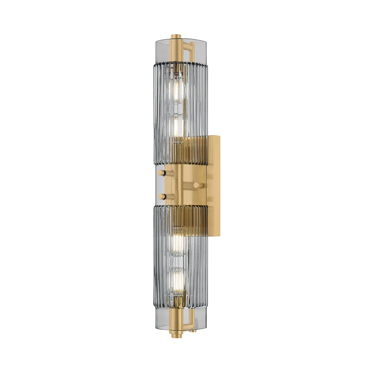 Duoro Four Light Bath Sconce in Vintage Brass