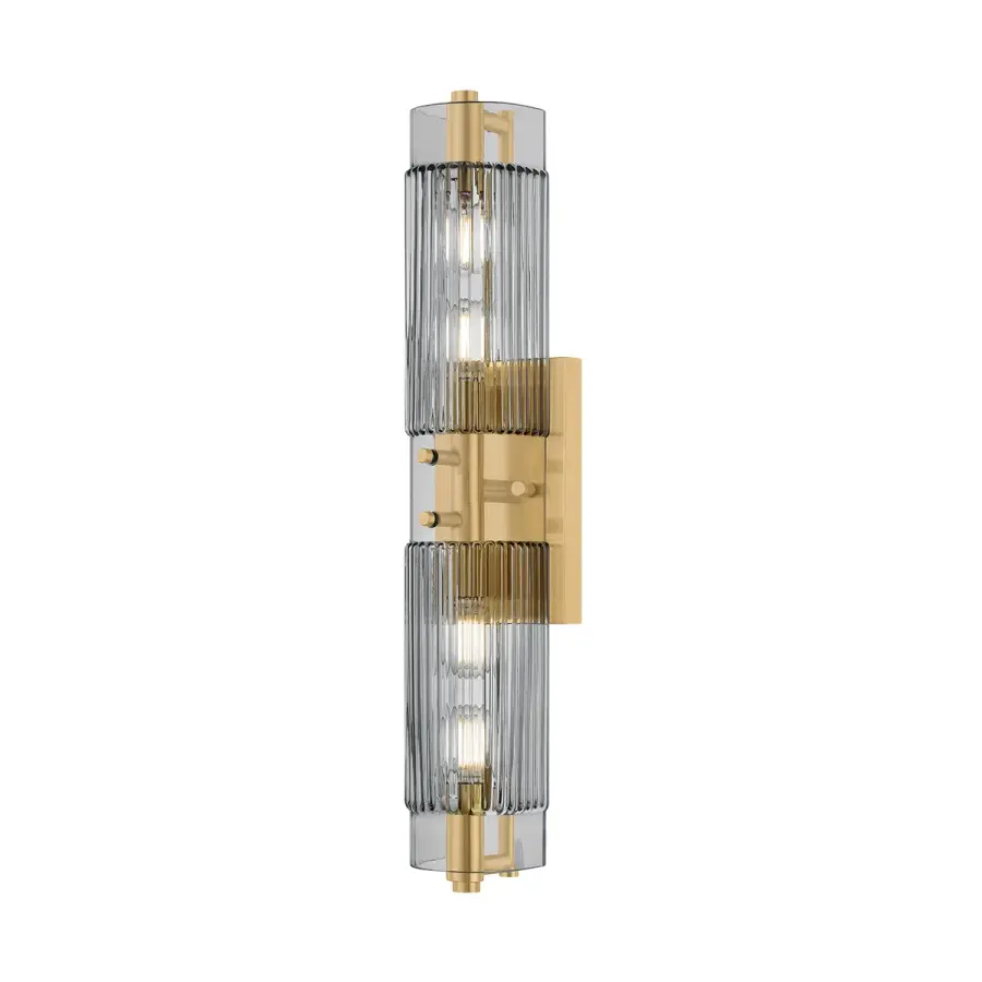 Duoro Four Light Bath Sconce in Vintage Brass