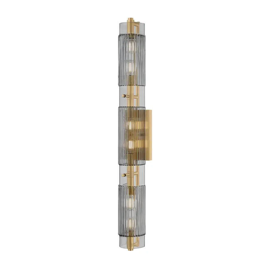 Duoro Six Light Bath Vanity in Vintage Brass