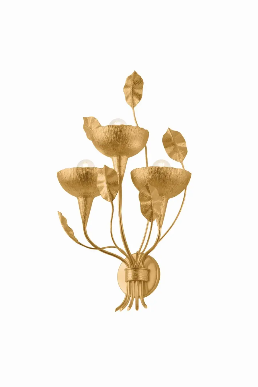 Innsbruck Three Light Wall Sconce in Vintage Gold Leaf