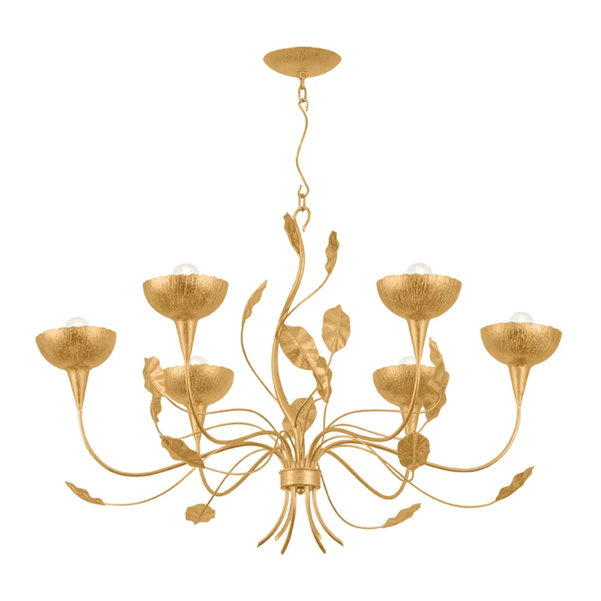Innsbruck 6-Light Chandelier in Vintage Gold Leaf