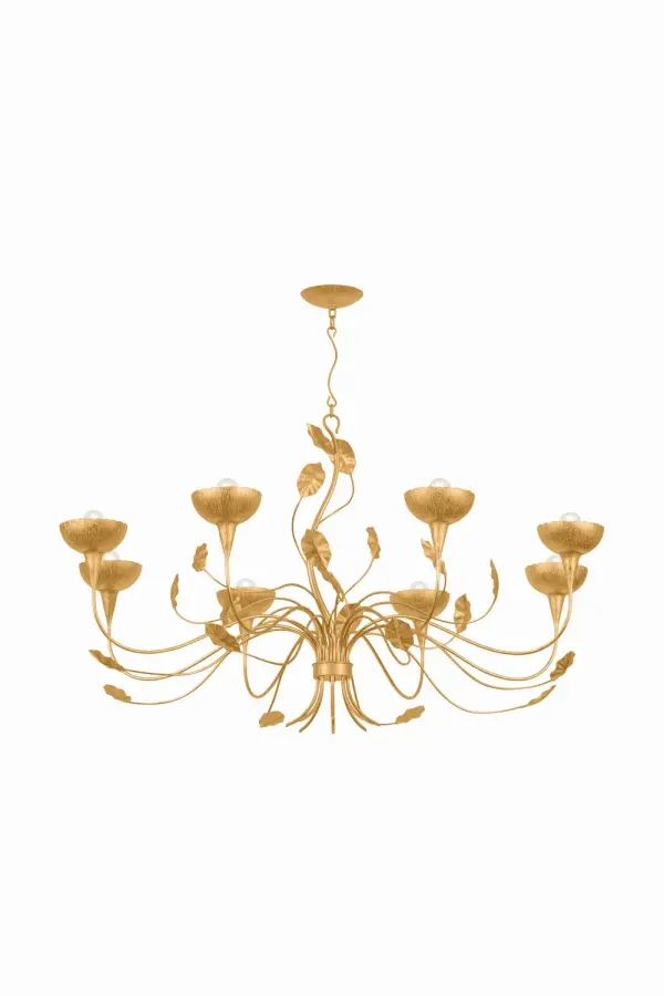 Innsbruck 8-Light Chandelier in Vintage Gold Leaf