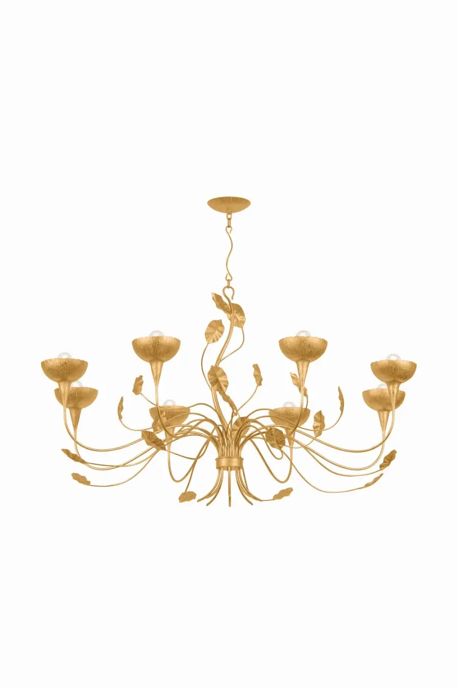 Innsbruck 8-Light Chandelier in Vintage Gold Leaf
