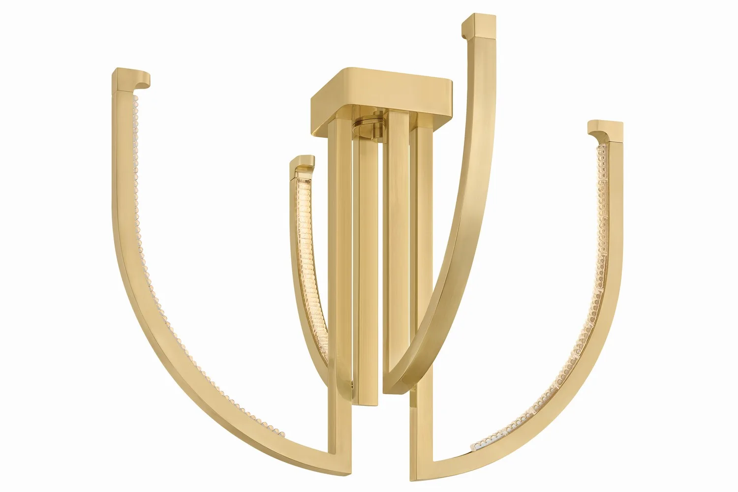 Frankfurt LED Chandelier in Vintage Brass