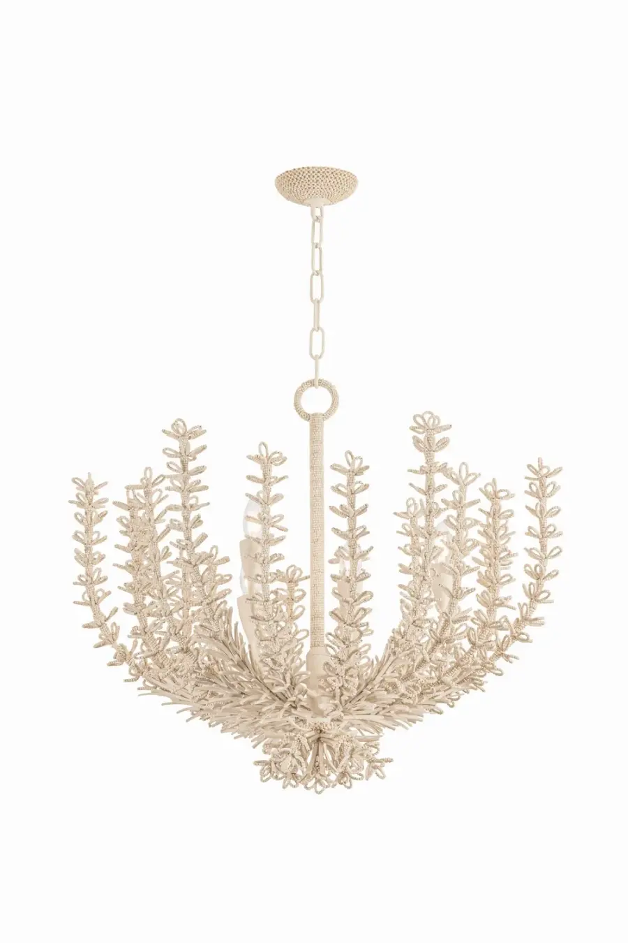Pedrillo Six Light Chandelier in Cream Plaster