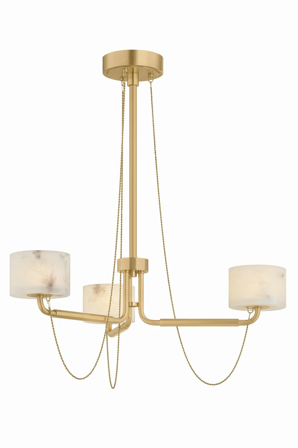 Bunda LED Chandelier in Vintage Brass