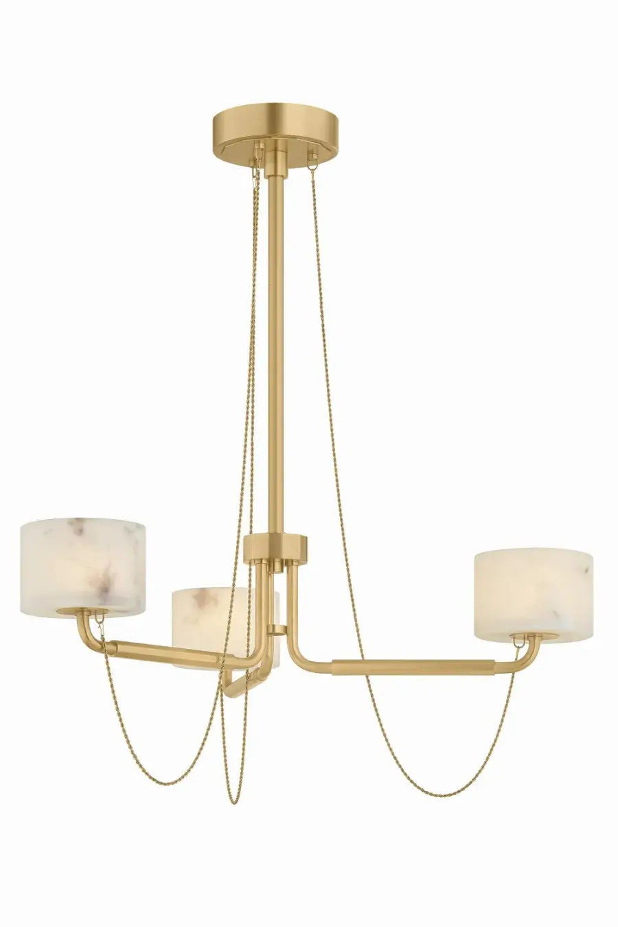 Bunda LED Chandelier in Vintage Brass