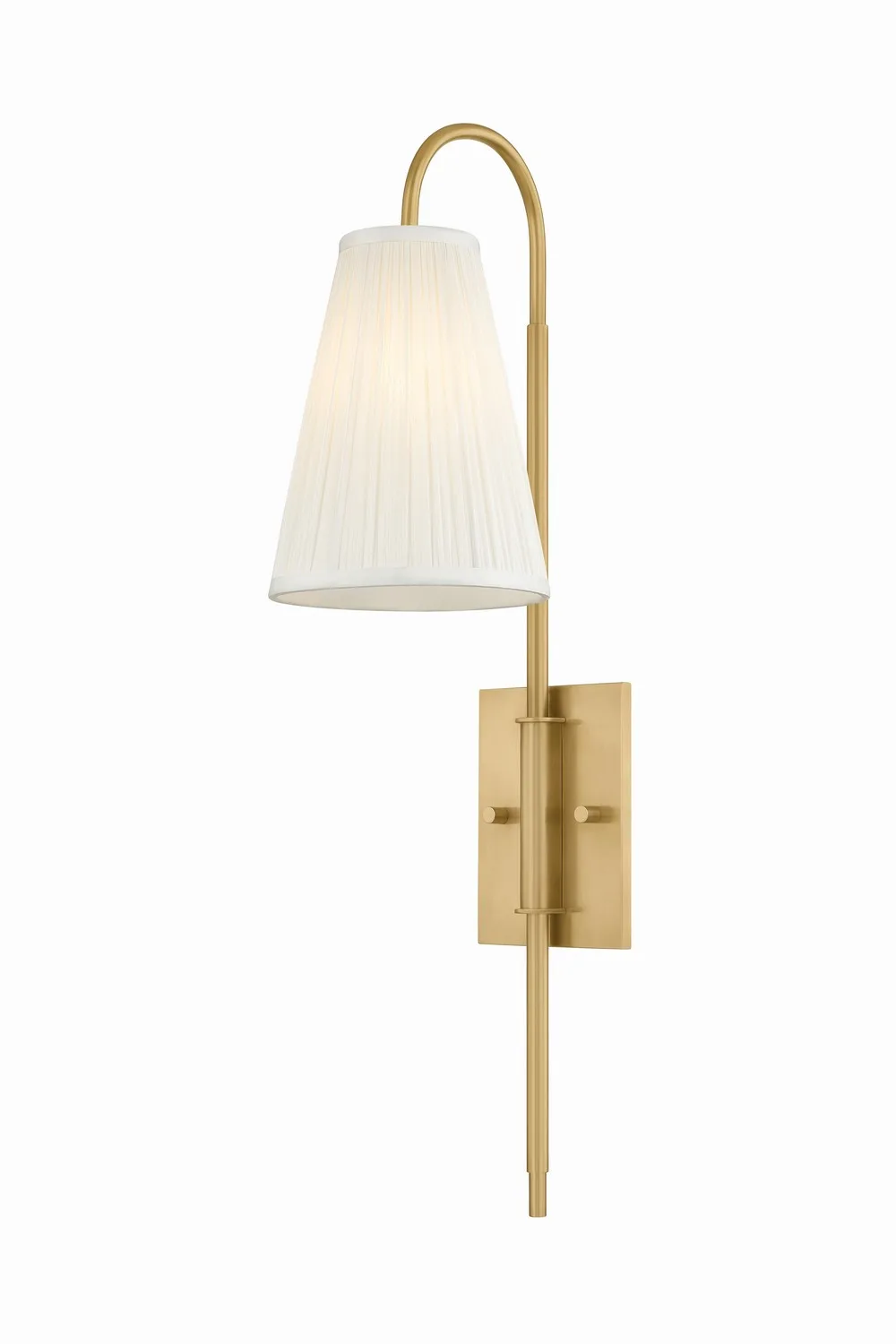 Limoges One Light Wall Sconce in Vintage Brass