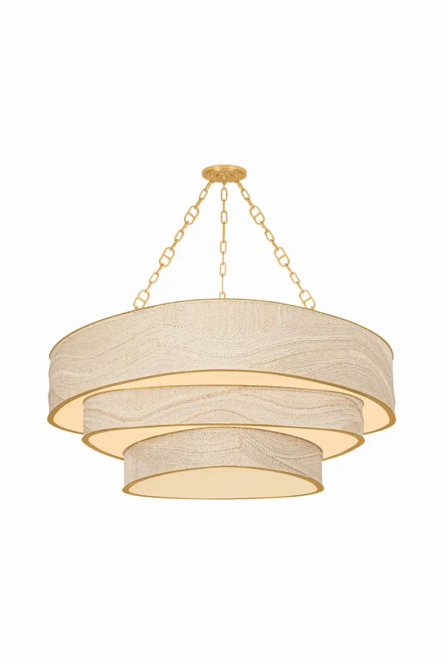 Kiso 12-Light Chandelier in Vintage Gold Leaf