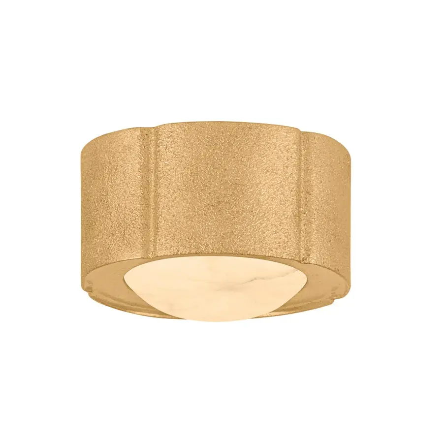 Teka LED Flush Mount in Vintage Gold Leaf