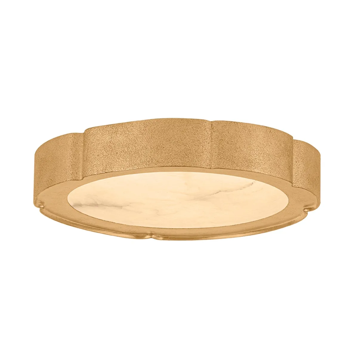 Teka LED Flush Mount in Vintage Gold Leaf