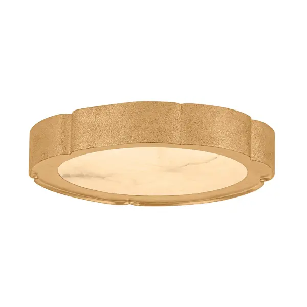 Teka LED Flush Mount in Vintage Gold Leaf