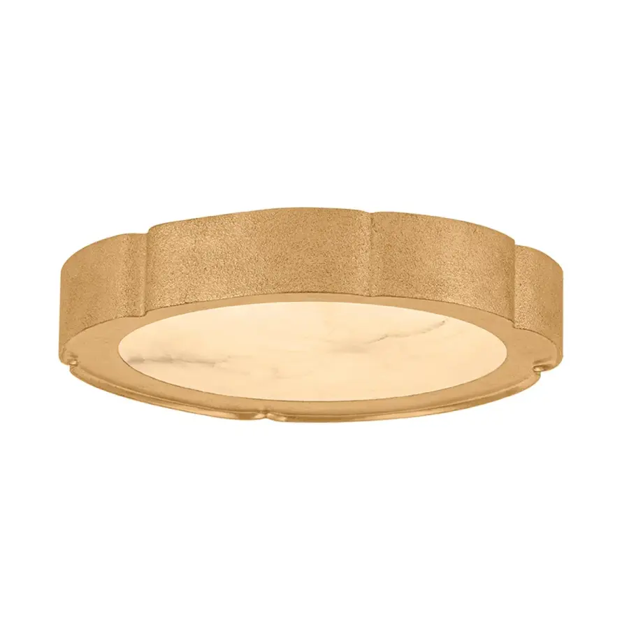Teka LED Flush Mount in Vintage Gold Leaf