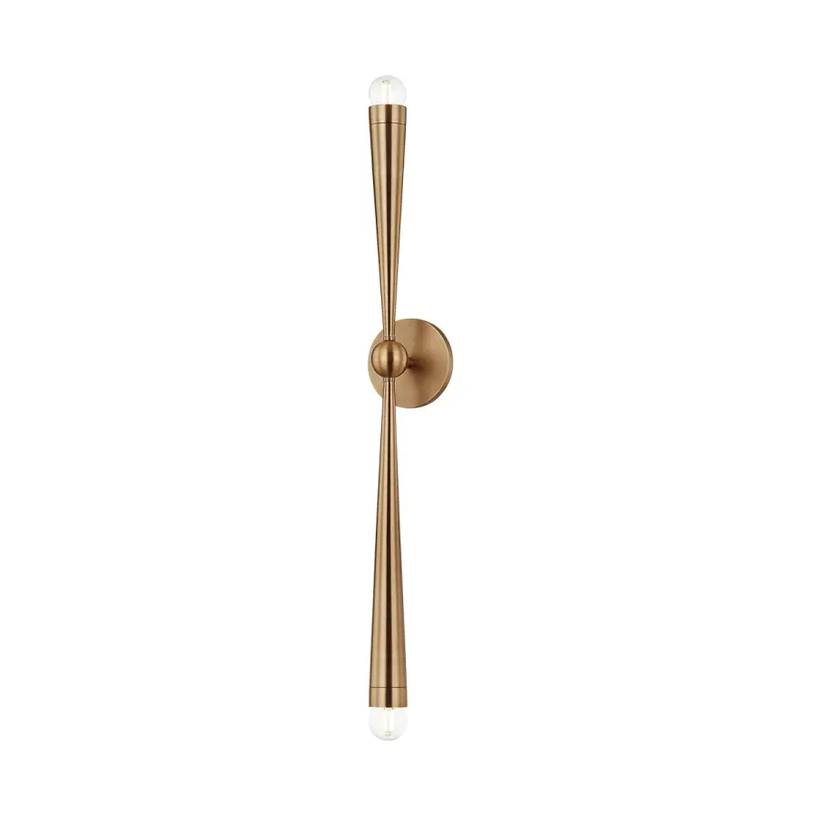 Keanu Two Light Wall Sconce in Patina Brass
