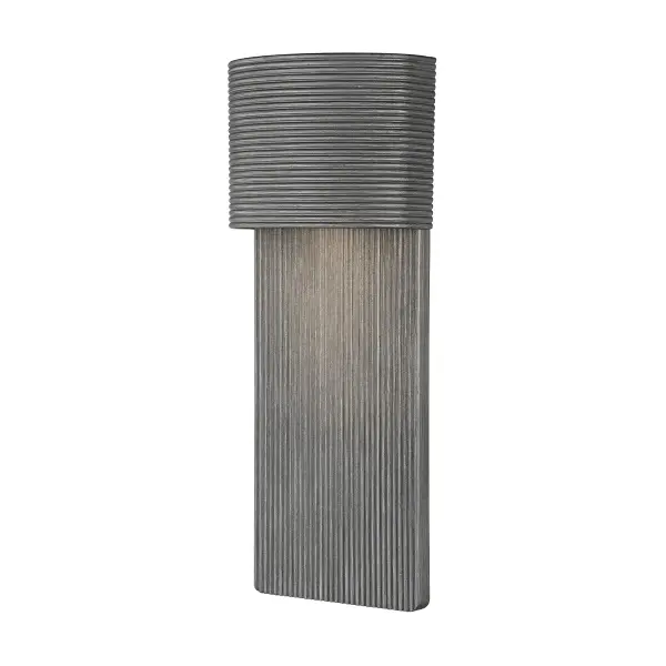 The Tempe wall sconce delivers bold modern design with its ribbed aluminum frame that creates soft, indirect lighting. Wet rated and Dark Sky compliant, it's built for durability and environmental responsibility.