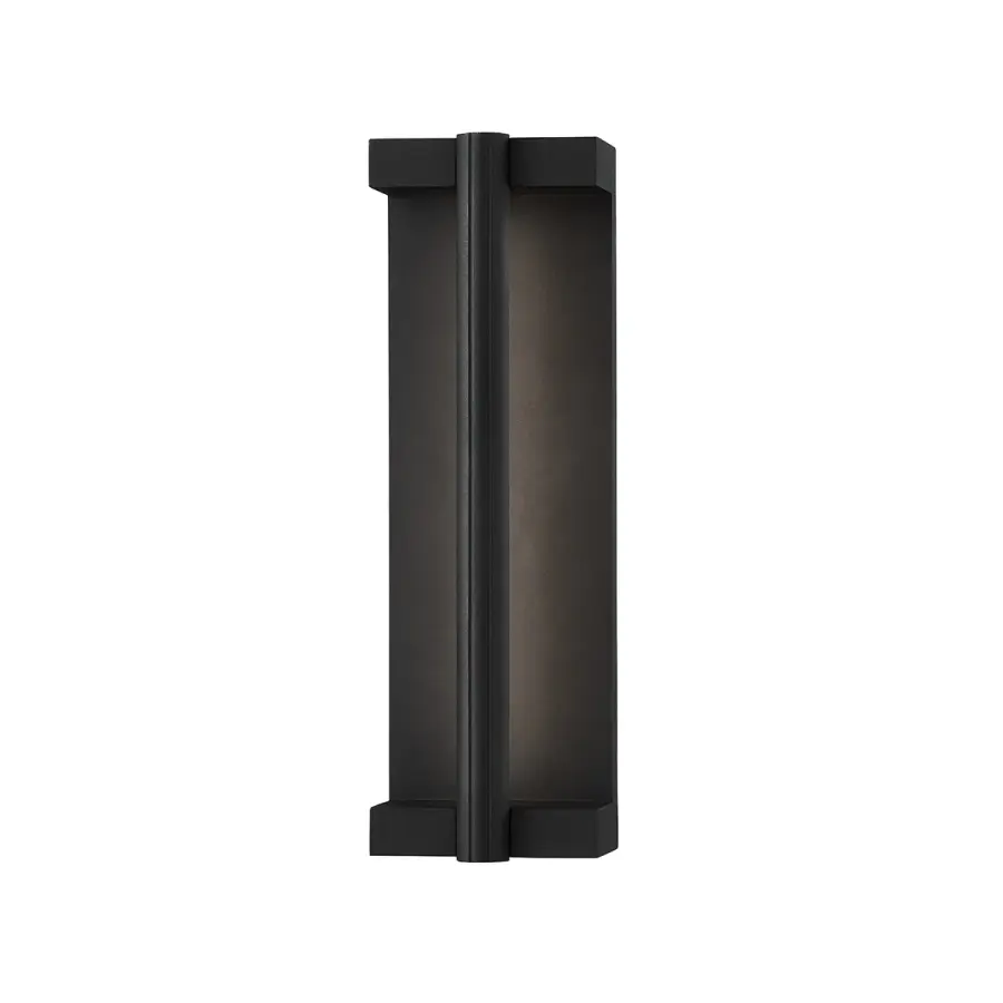 Calla LED Outdoor Wall Sconce in Textured Black