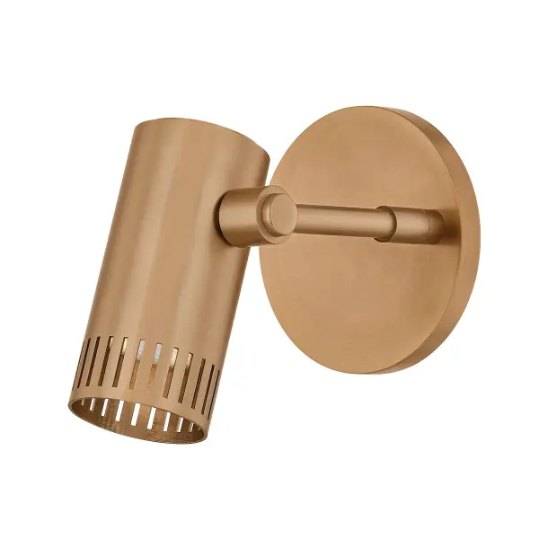 The Arrow sconce combines function-forward design with vintage appeal. Its adjustable head provides complete directional control, making it ideal for task lighting. The patina brass finish adds warmth and character to any space.