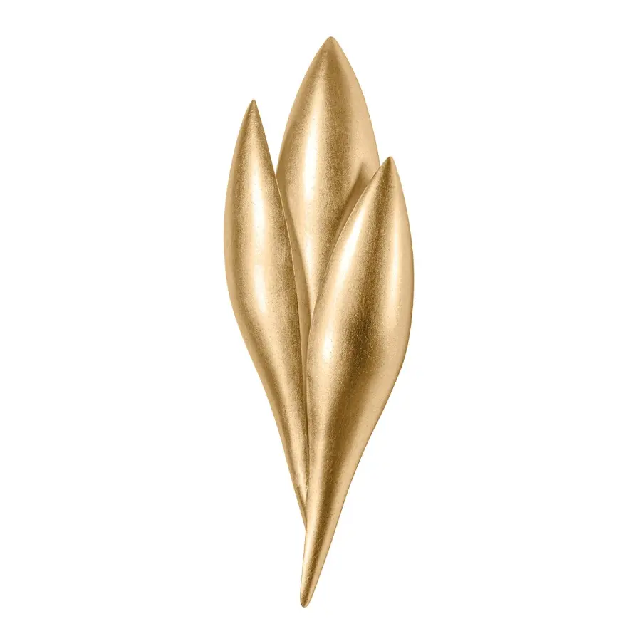 Rose One Light Wall Sconce in Vintage Gold Leaf