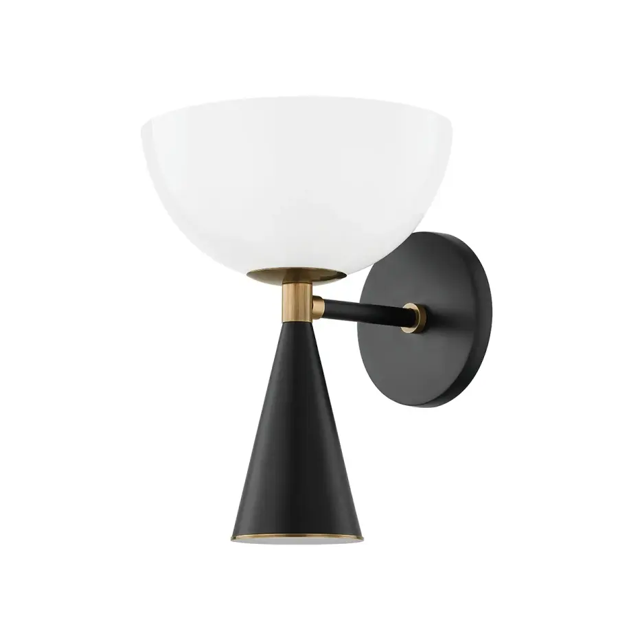 Payson One Light Wall Sconce in Patina Brass